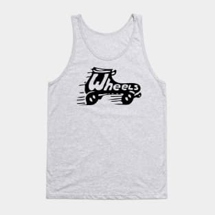 Retro Wheels Roller Skating in Vintage Durham NC Tank Top